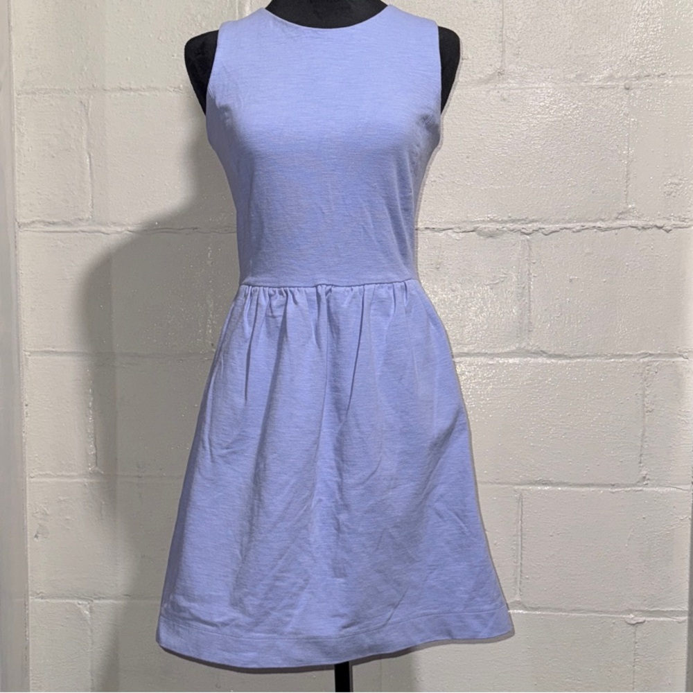J. Crew Factory Light Blue Sleeveless Mini Dress